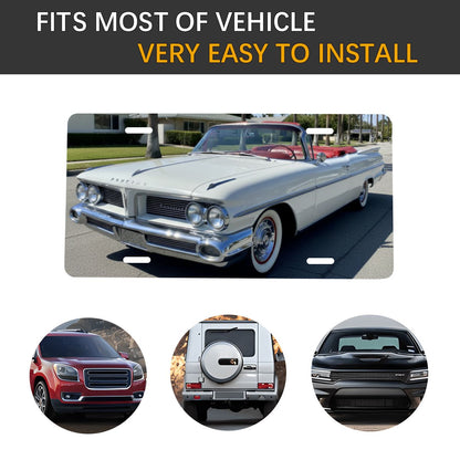 Aluminum License Plate 1959 Pontiac Bonneville Convertible