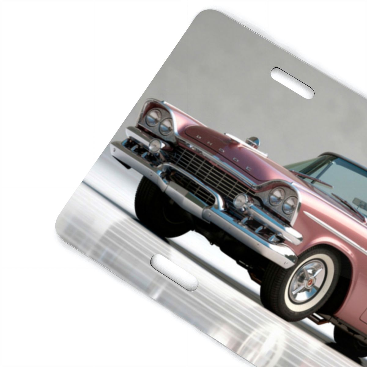 Aluminum License Plate 1959 Dodge Custom Royal Convertible