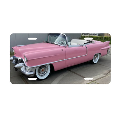 Aluminum License Plate Cadillac Eldorado 55 Cabriolet Rosa