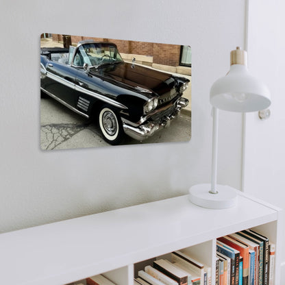 Rectangular Tin Sign Metal Sign Decor 1958 Pontiac Bonneville Convertible