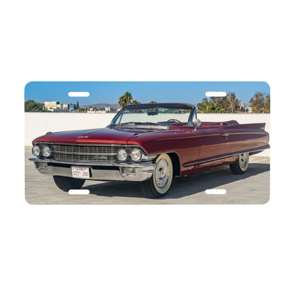Aluminum License Plate 1962 Cadillac Series 62 Convertible