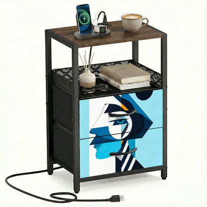 2Drawer Bedside Table 73