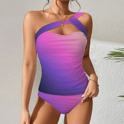 OneShoulder Two Piece Swimsuit