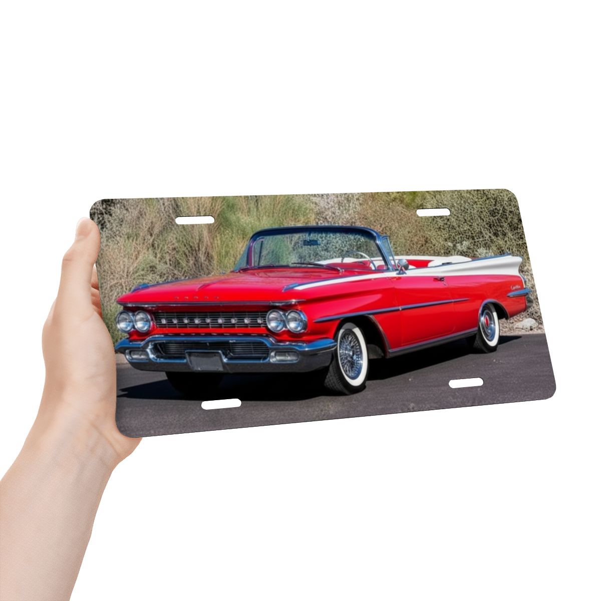 Aluminum License Plate 1959 Oldsmobile 98 Convertible