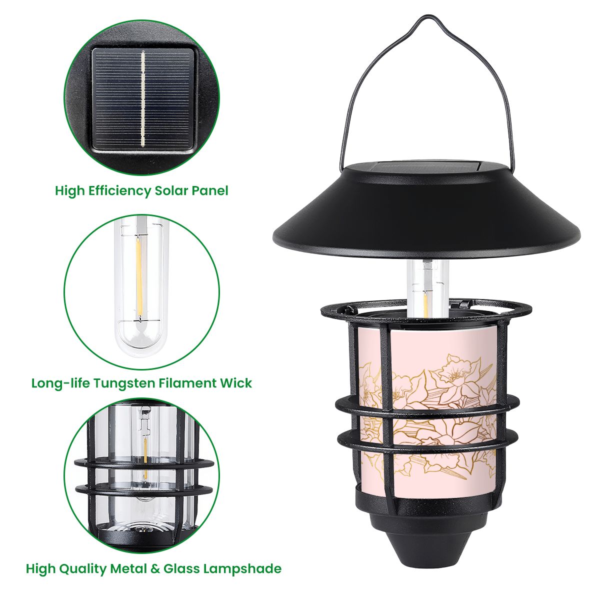 Hanging Solar Lights 2pcs