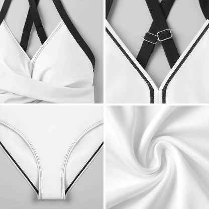 Cutout Swim Dress Tummy Control Swimsuit