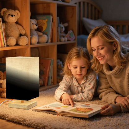 Square Table Lamp Blackwhite