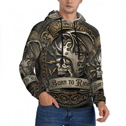 Men's Hooded Sweatshirt BORN TO RIDE