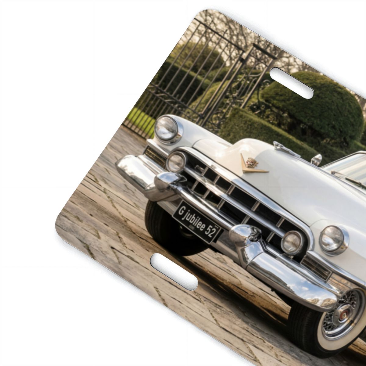 Aluminum License Plate 1952 Cadillac Series 62 Convertible