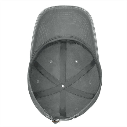 Unisex Washed Denim Baseball Cap BORN TO RIDE