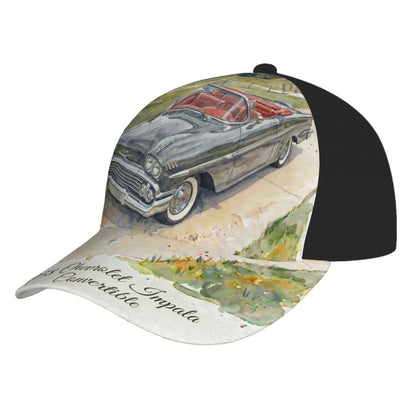 Baseball Cap - 1958 Chevrolet Impala Convertible Silvergrå