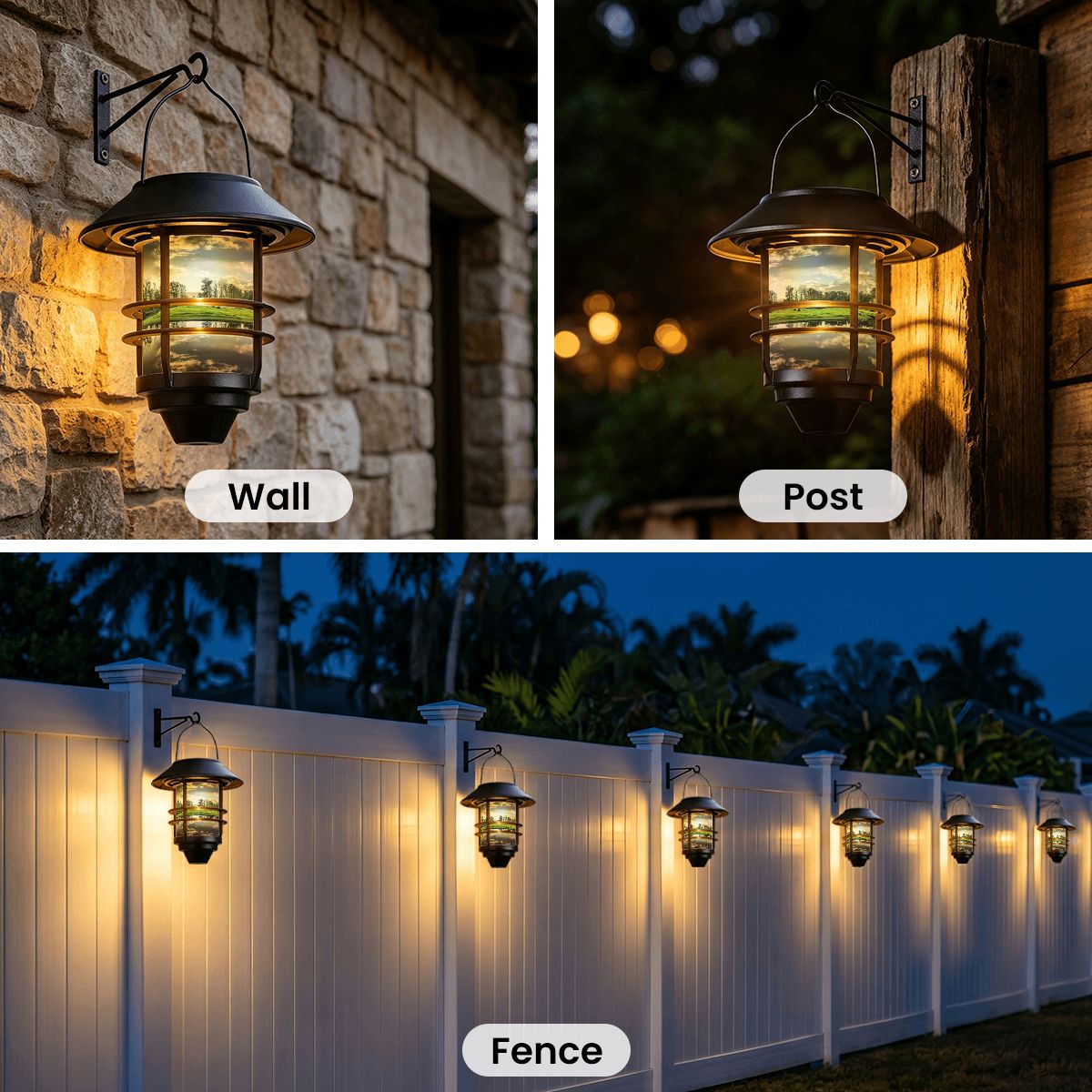 Hanging Solar Lights 2pcs