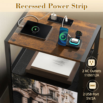 2Drawer Bedside Table