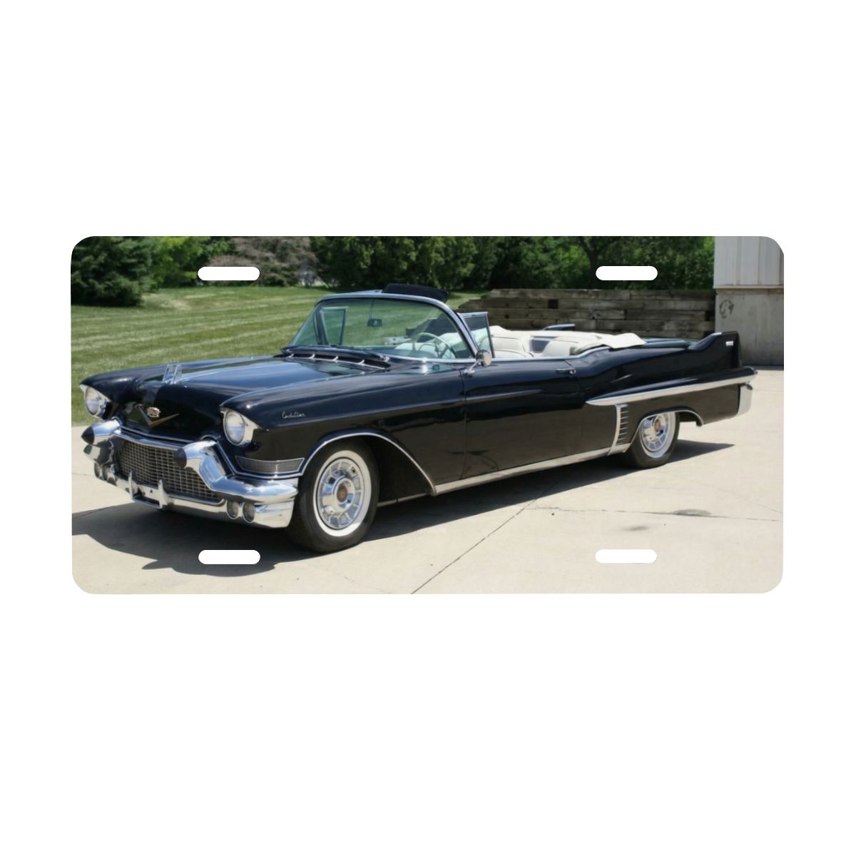 Aluminum License Plate 1957 Cadillac Series 62 Convertible
