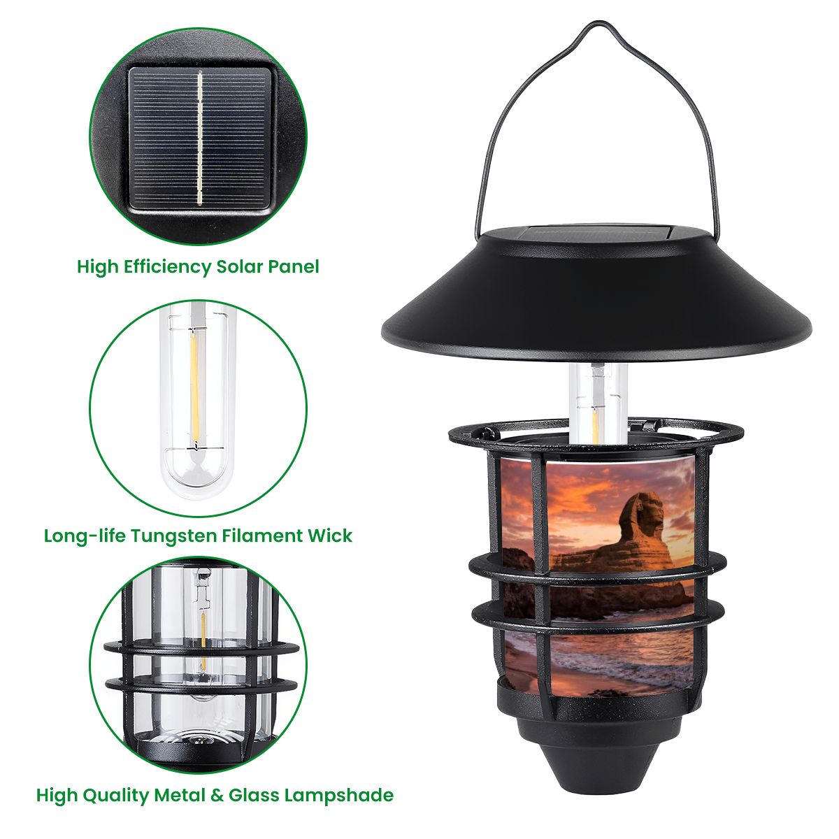 Hanging Solar Lights 2pcs