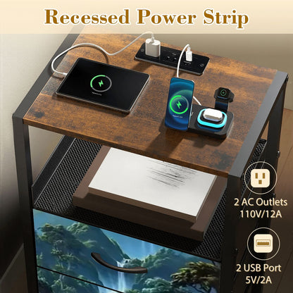2Drawer Bedside Table 20