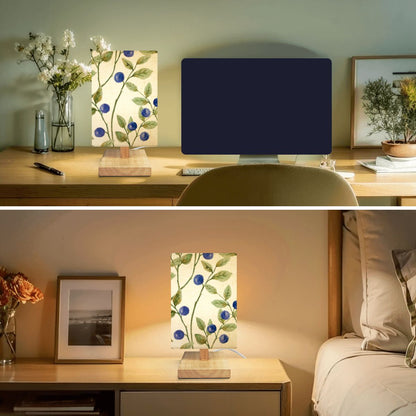 Square Table Lamp Blue