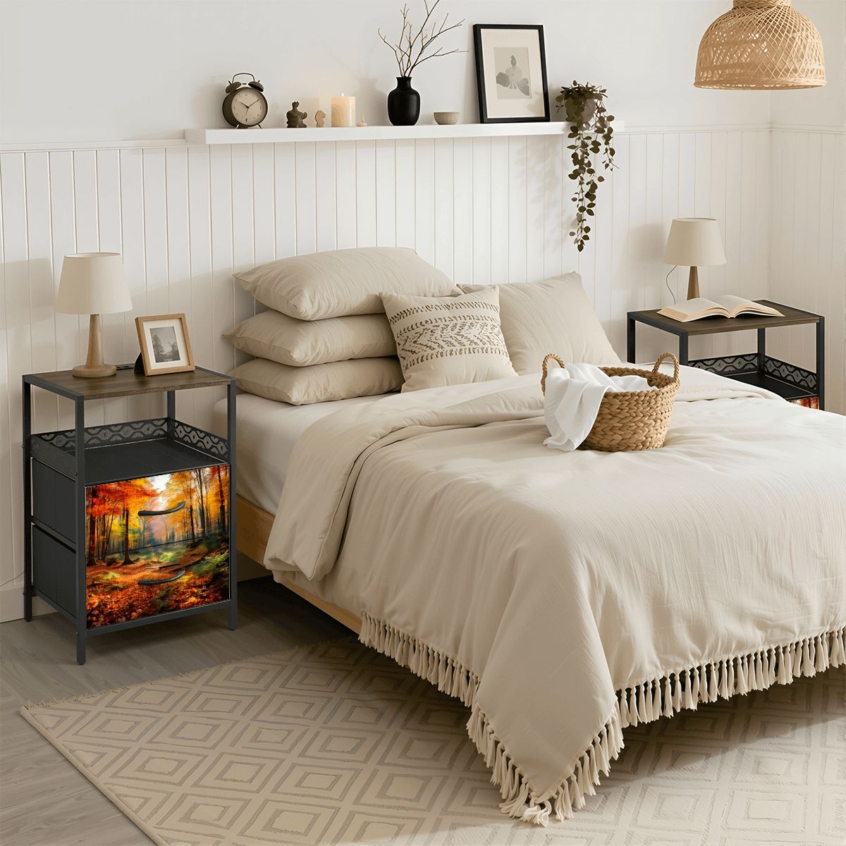 2Drawer Bedside Table 70