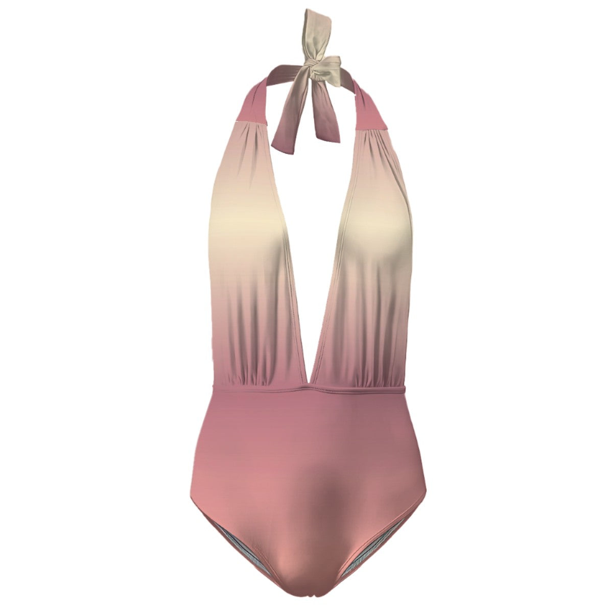 Deep V One Piece Swimsuit Women