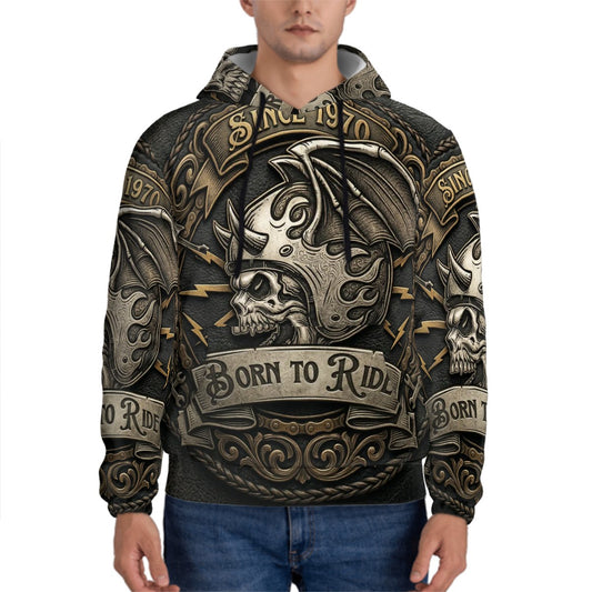 Men's Hooded Sweatshirt BORN TO RIDE