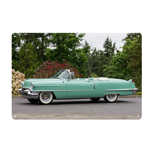 Rectangular Tin Sign Metal Sign Decor 1956 Cadillac Series 62 Convertible