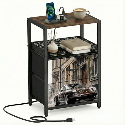 2Drawer Bedside Table 83