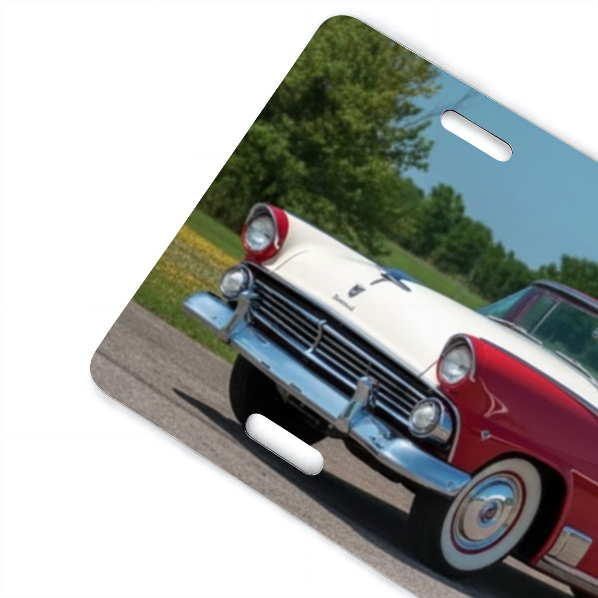 Aluminum License Plate 1955 Ford Fairlane Convertible
