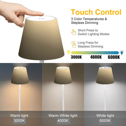 LED Cordless Table Lamp Sepia