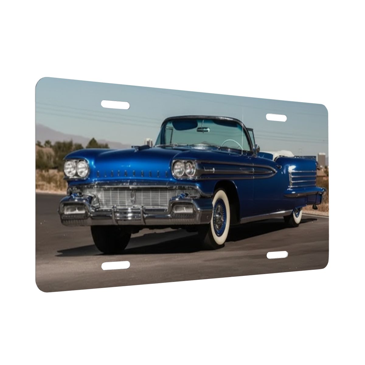 Aluminum License Plate 1958 Oldsmobile Dynamic 88 Convertible