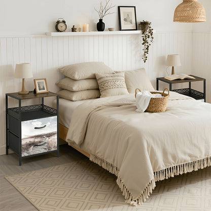 2Drawer Bedside Table 92