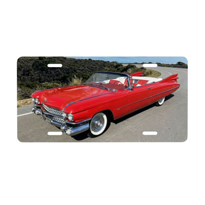 Aluminum License Plate 1959 Cadillac Series 62 Convertible