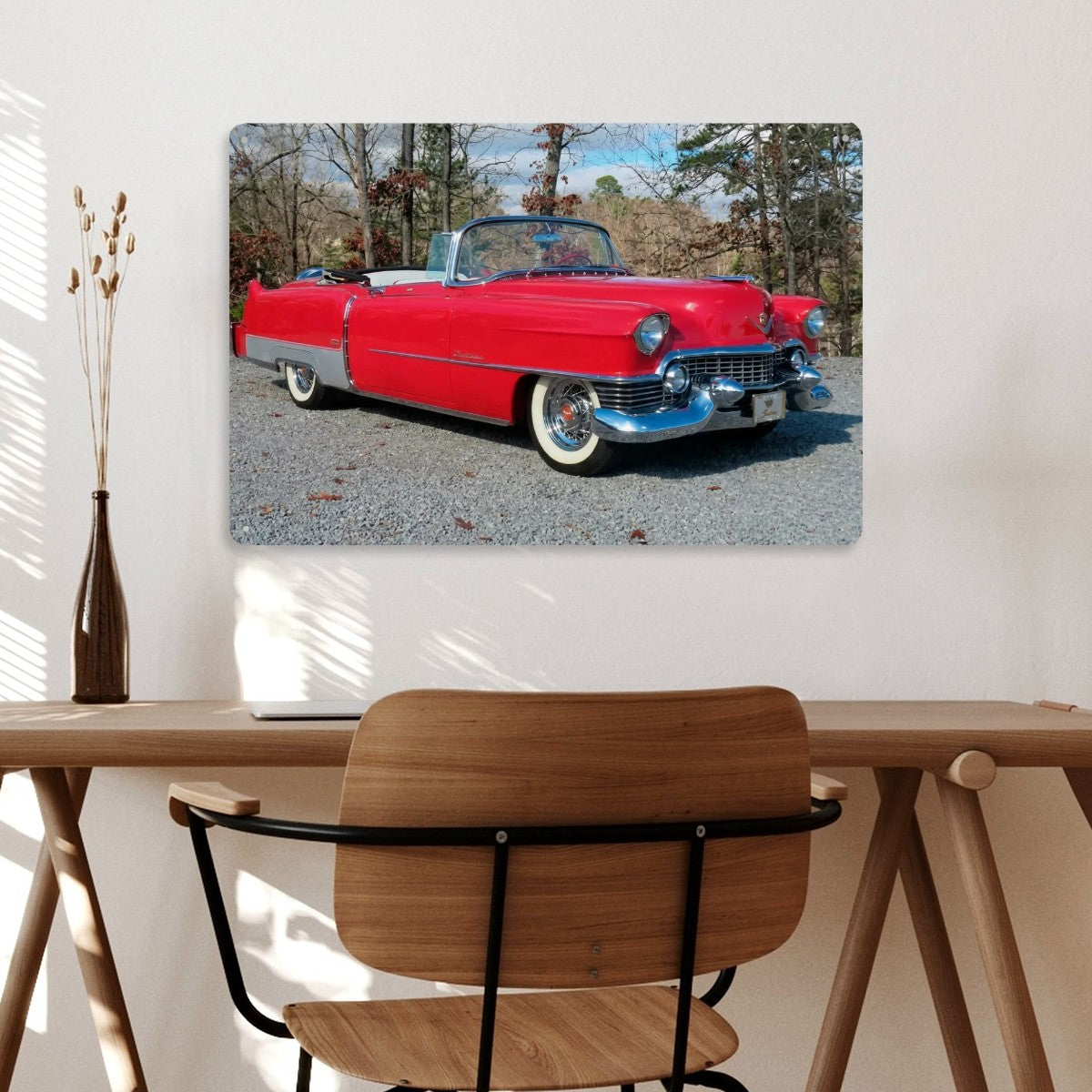 Rectangular Tin Sign Metal Sign Decor 1954 Cadillac Series 62 Convertible