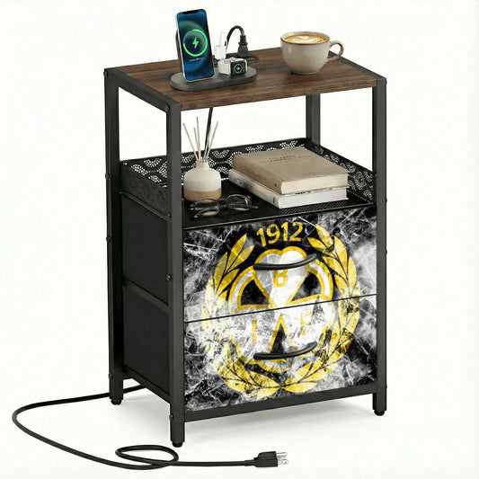 2Drawer Bedside Table 90