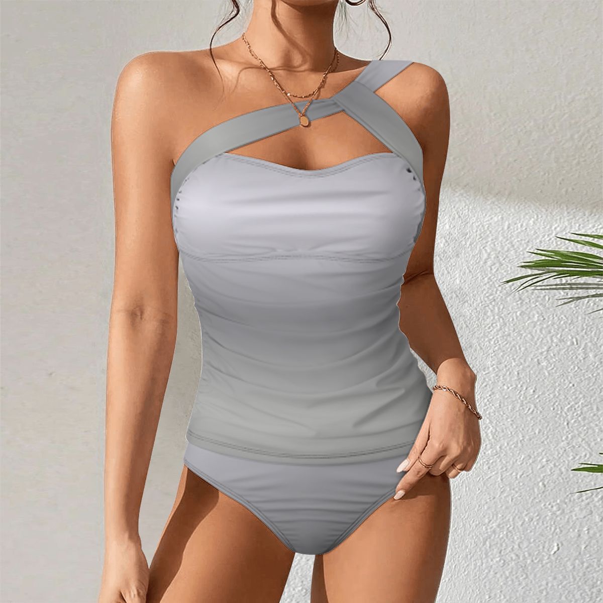 OneShoulder Two Piece Swimsuit