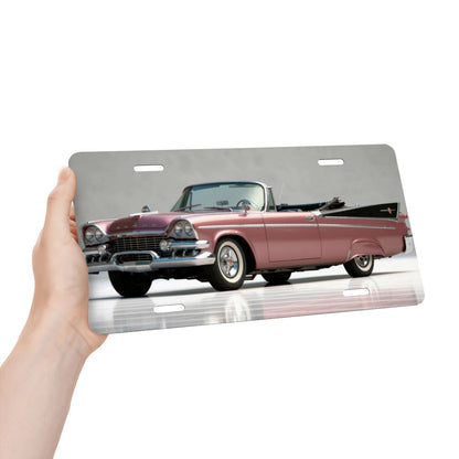 Aluminum License Plate 1959 Dodge Custom Royal Convertible