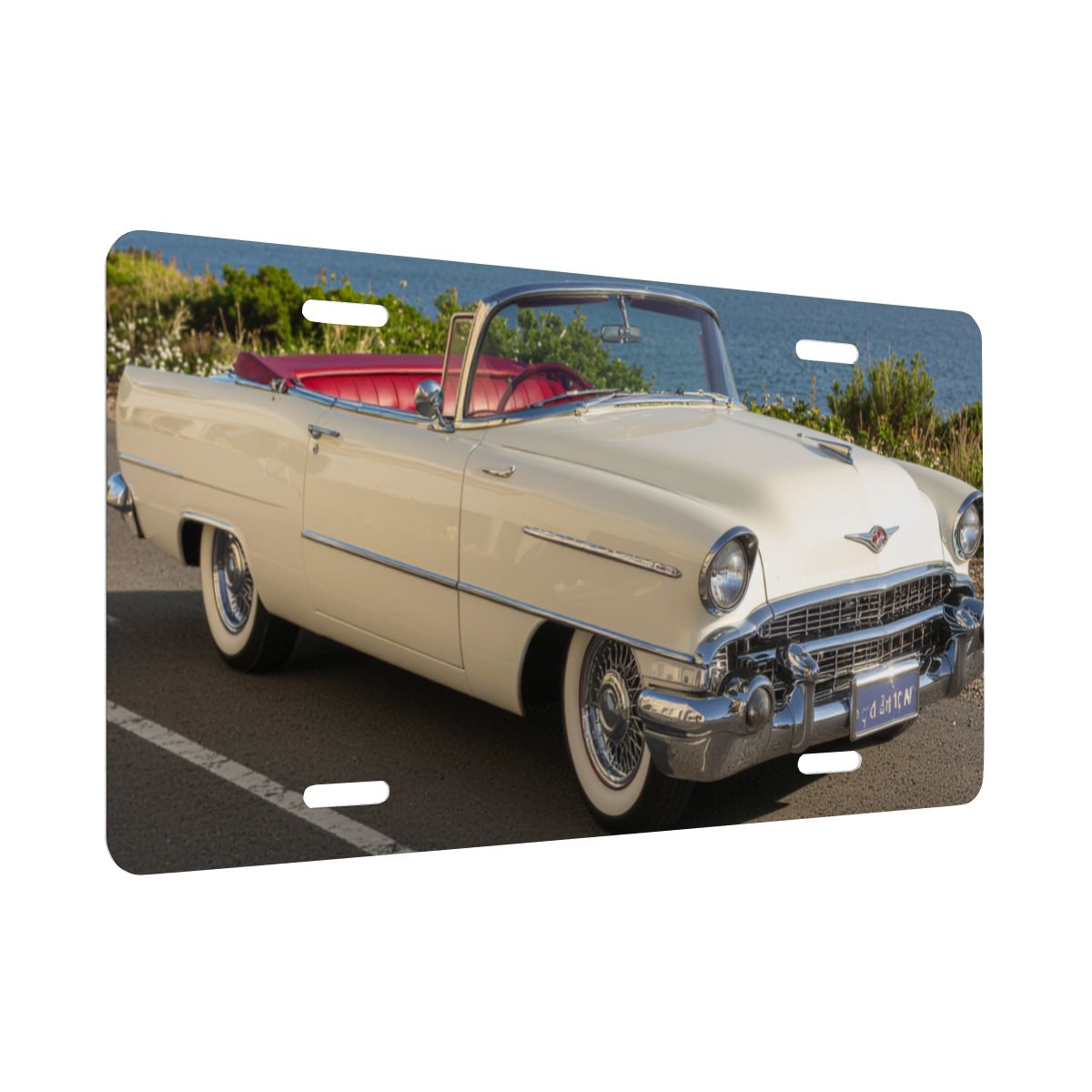 Aluminum License Plate 1956 Cadillac Eldorado Biarritz  Cabriolet
