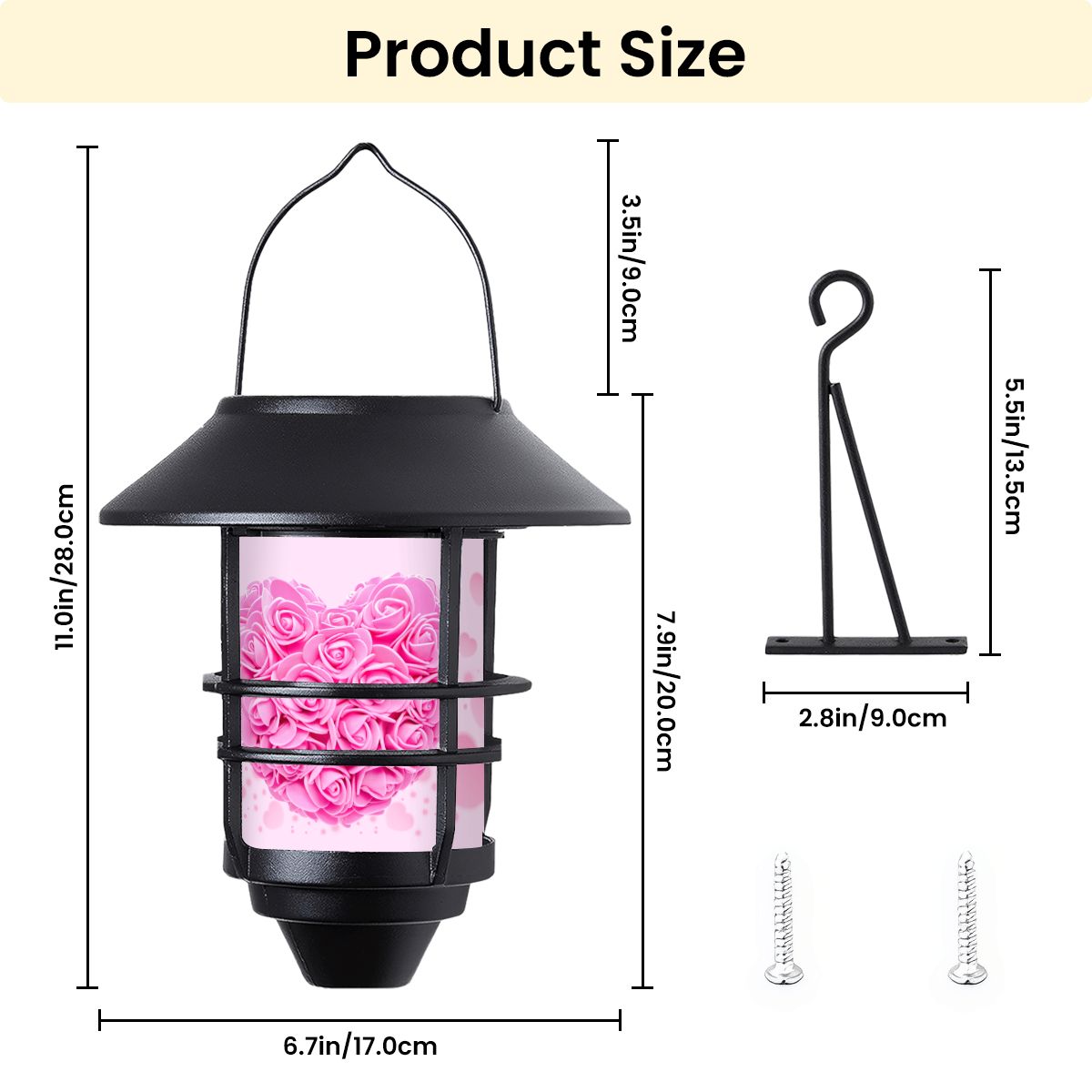 Hanging Solar Lights 2pcs