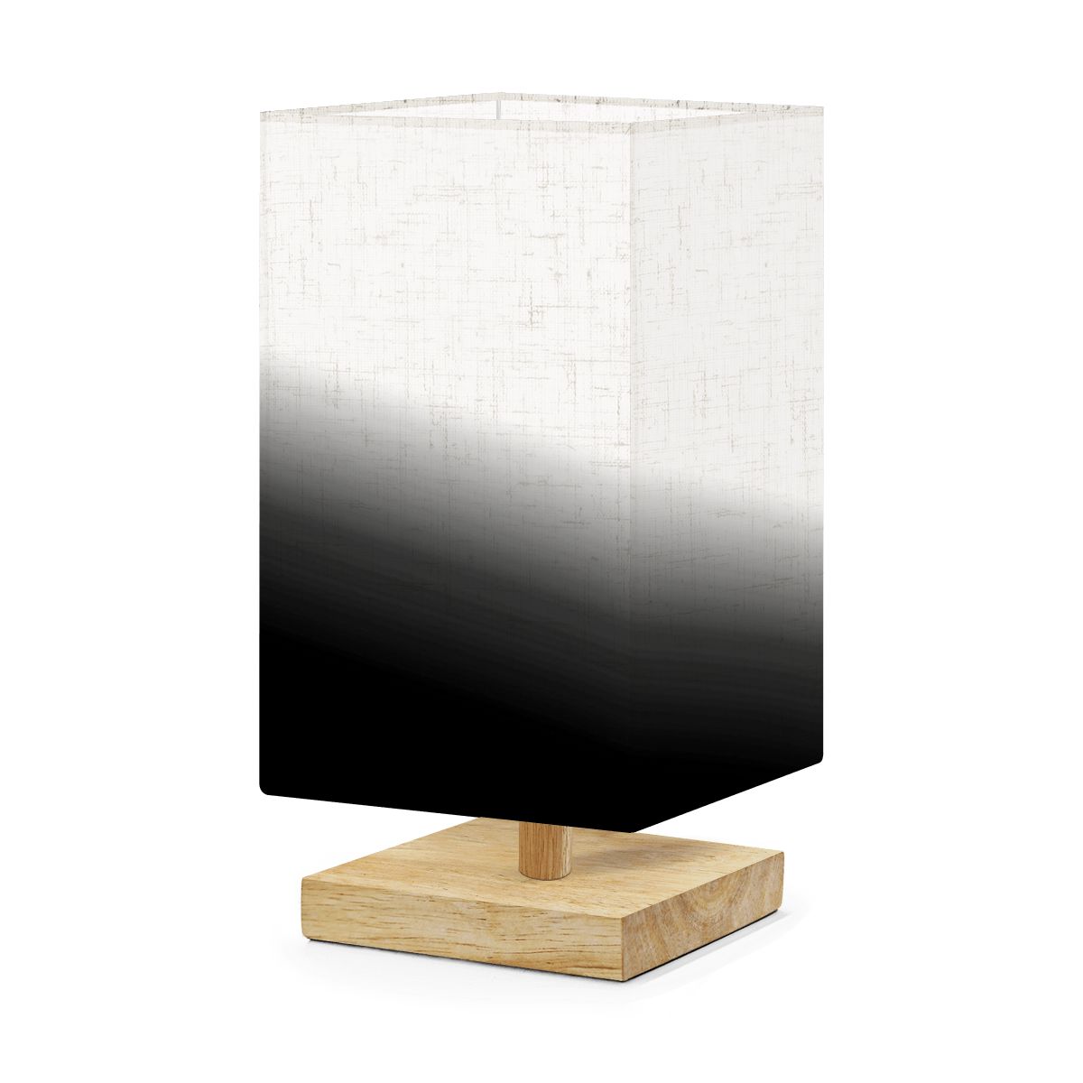 Square Table Lamp Blackwhite