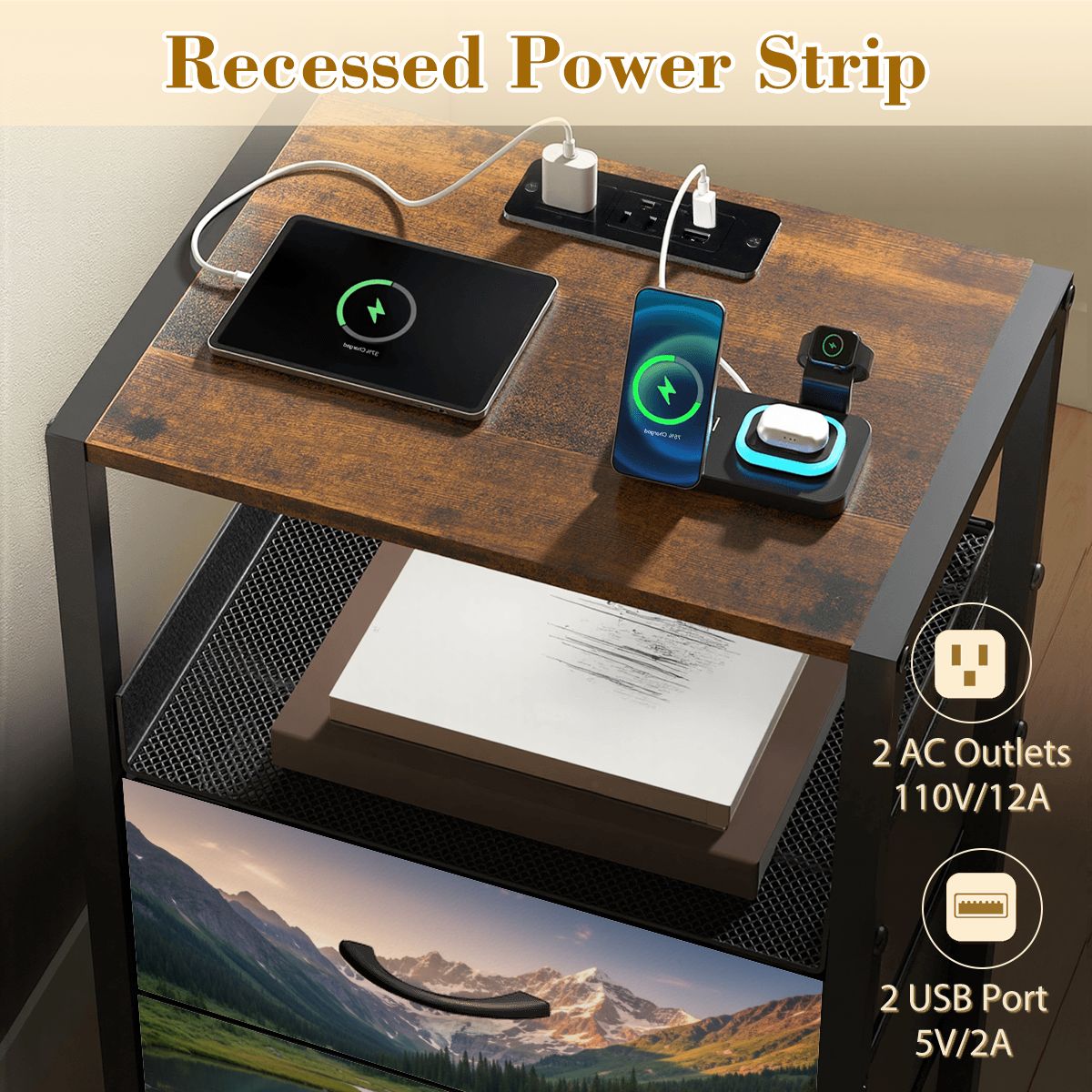 2Drawer Bedside Table 28