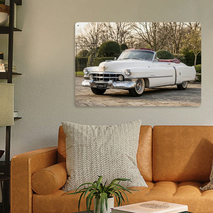 Rectangular Tin Sign Metal Sign Decor 1952 Cadillac Series 62 Convertible