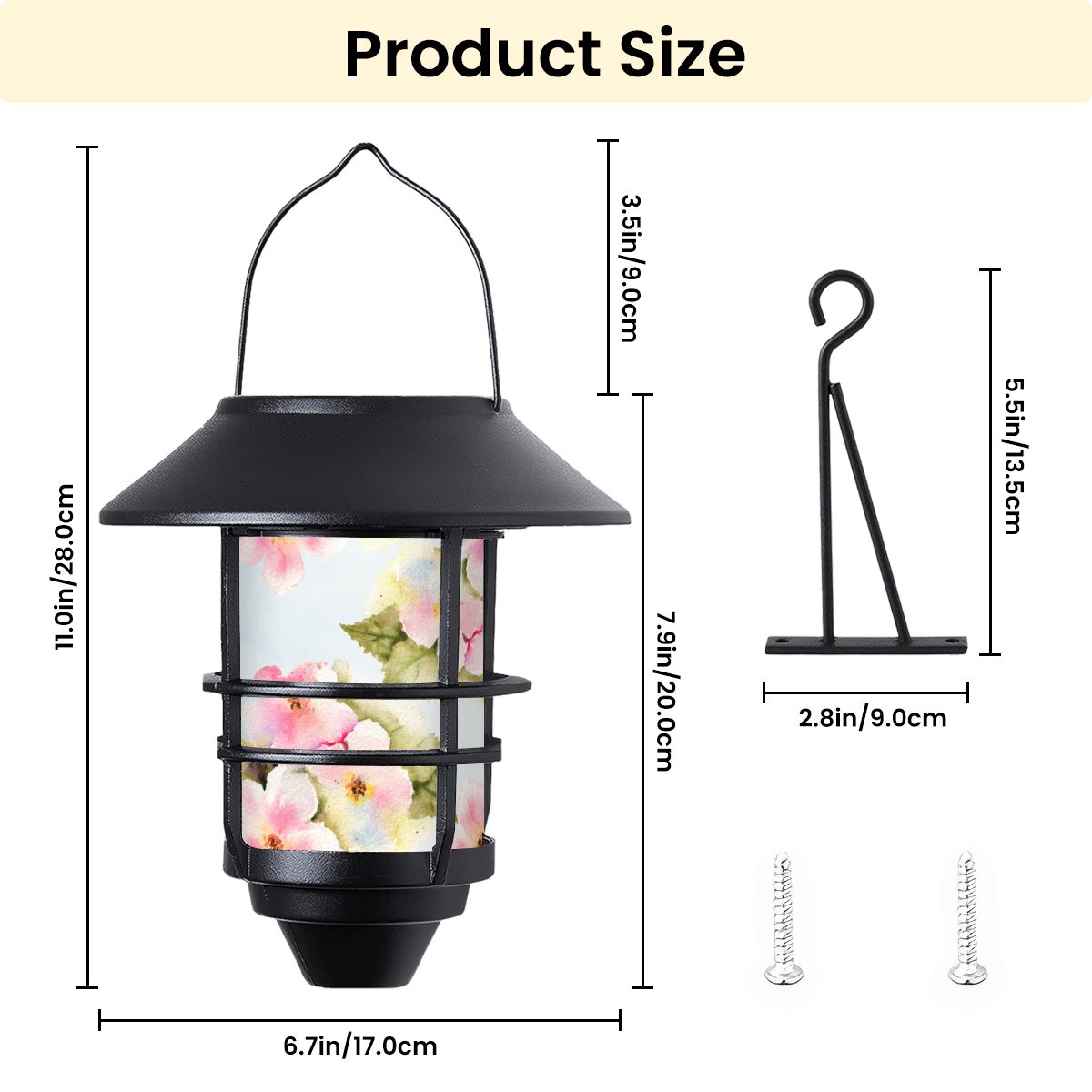 Hanging Solar Lights 2pcs