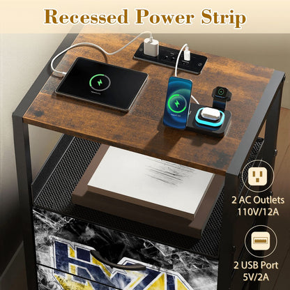 2Drawer Bedside Table 87