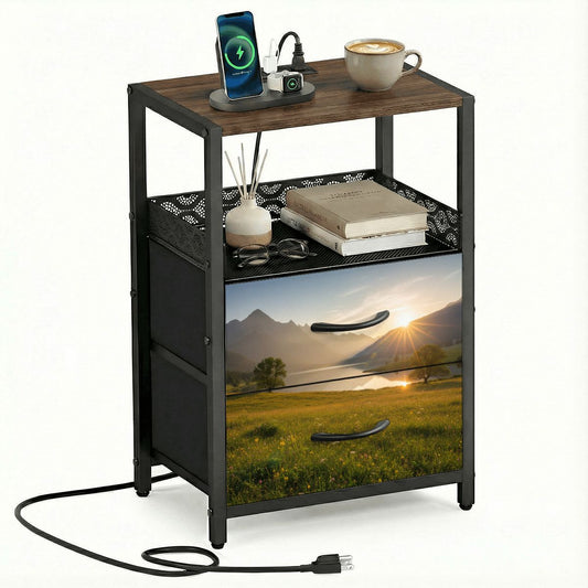 2Drawer Bedside Table 30