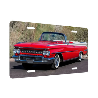 Aluminum License Plate 1959 Oldsmobile 98 Convertible