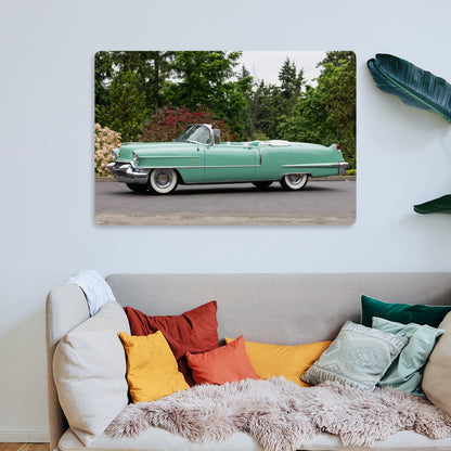 Rectangular Tin Sign Metal Sign Decor 1956 Cadillac Series 62 Convertible
