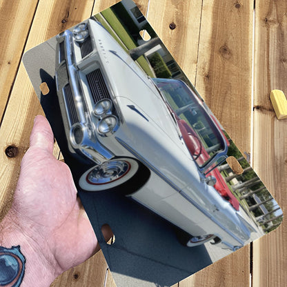 Aluminum License Plate 1959 Pontiac Bonneville Convertible