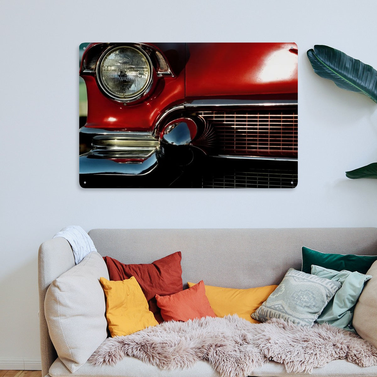 Rectangular Tin Sign Metal Sign Decor