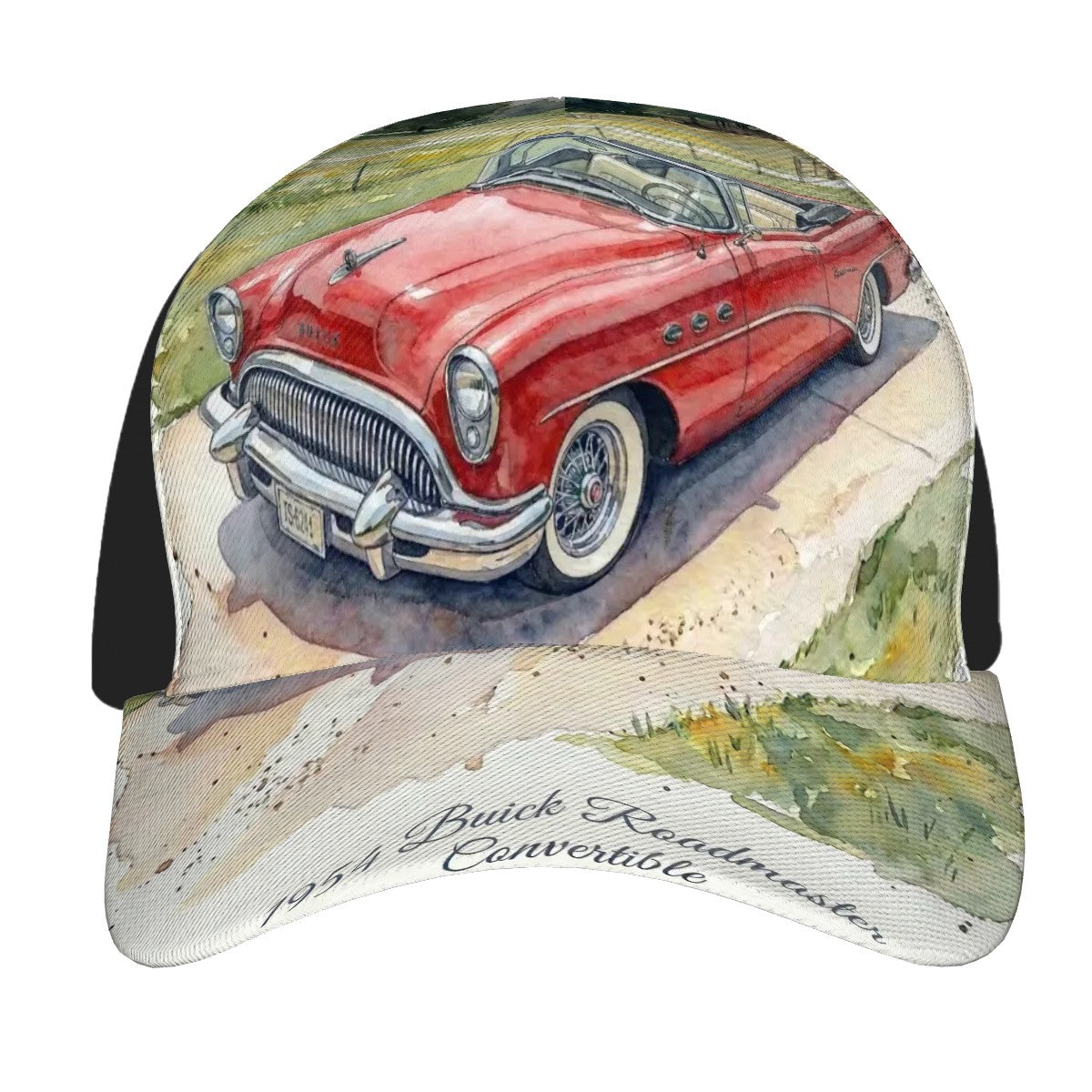 Baseball Cap - 1954 Buick Roadmaster Convertible röd