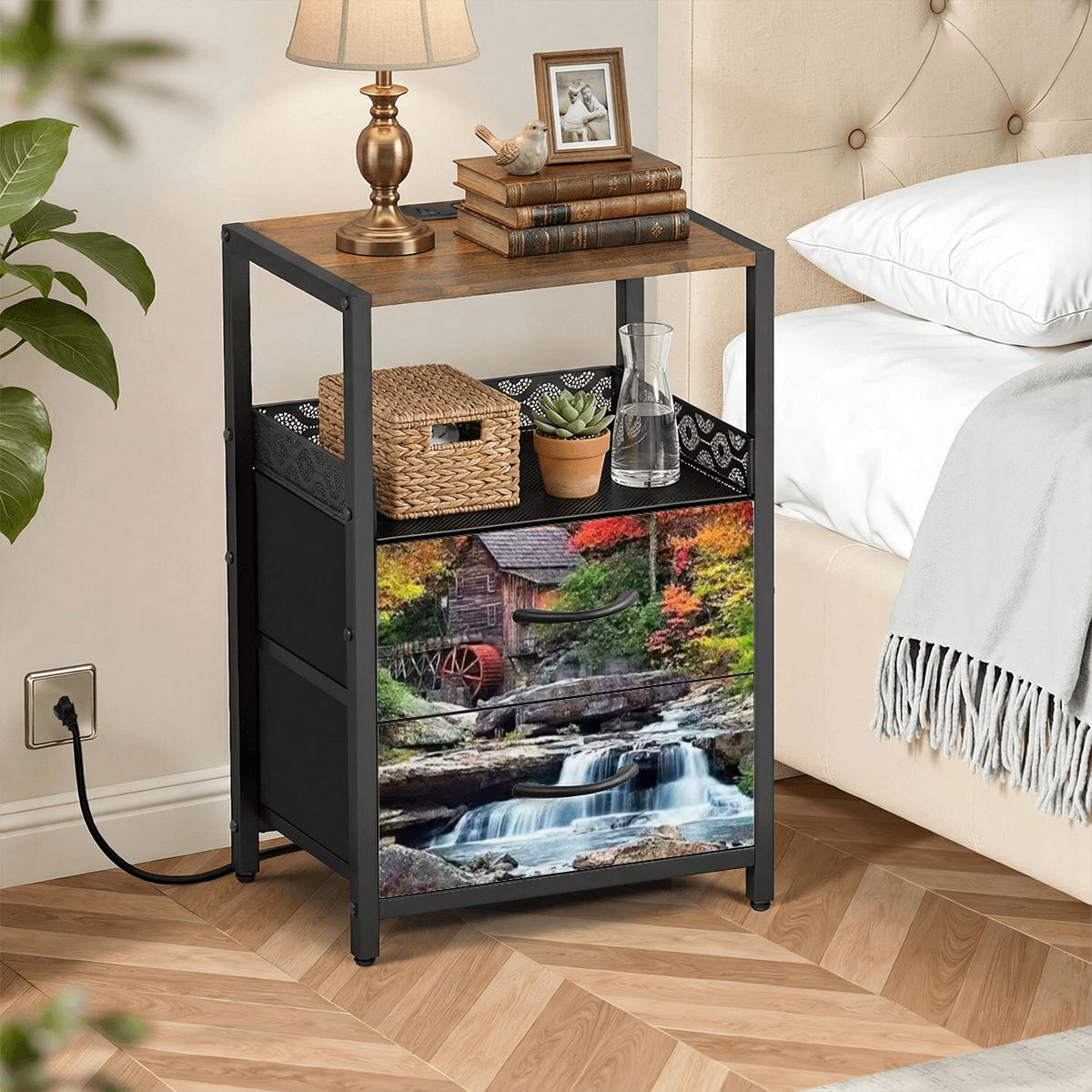 2Drawer Bedside Table 23