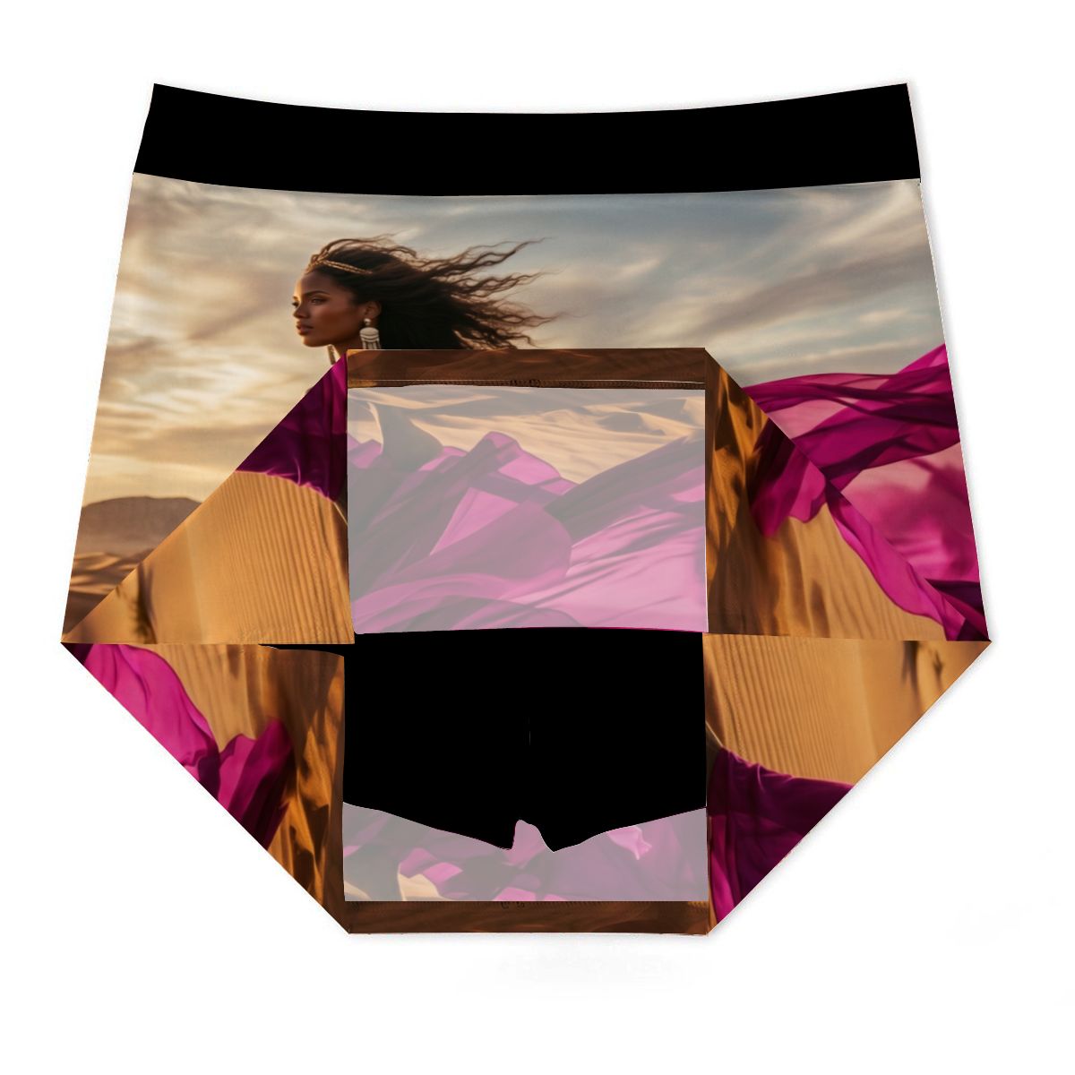 ALine Skort With Pocket Magenta Svart